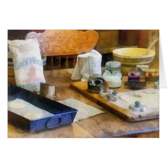 Cartão Biscoitos do cozimento (Frente Horizontal)