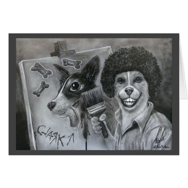 Cartão "biscoitos felizes" (Frente horizontal)