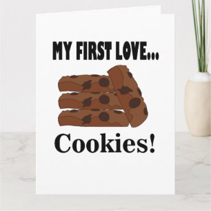 Cartão Biscoitos Meu Primeiro Amor Biscoitos Bolacha