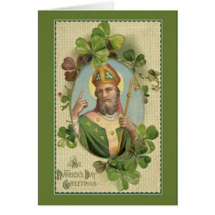 Cartão Bishop Trevo Oração Irlandês de St Patrick
