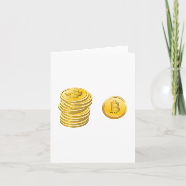 Cartão Bitcoins Note Cards (Frente)