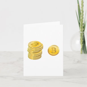 Cartão Bitcoins Note Cards