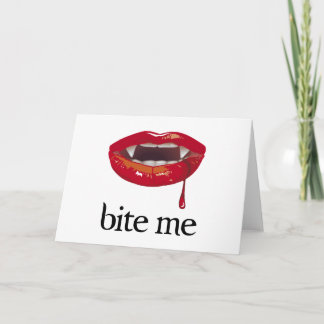 Cartão Bite Me Vampire