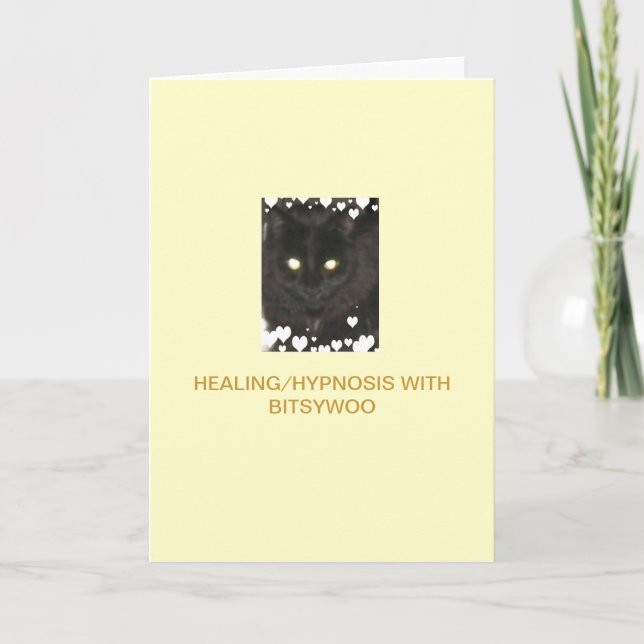 Cartão Bitsywoo Healing/Hypnosis Greeting Card (Frente)