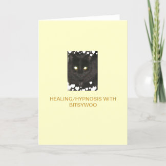 Cartão Bitsywoo Healing/Hypnosis Greeting Card
