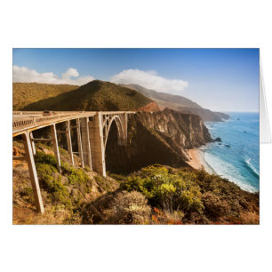Cartão Bixby Bridge, Big Sur, Califórnia, EUA