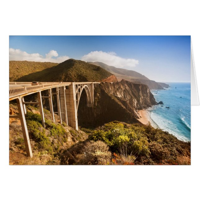 Cartão Bixby Bridge, Big Sur, Califórnia, EUA (Frente Horizontal)