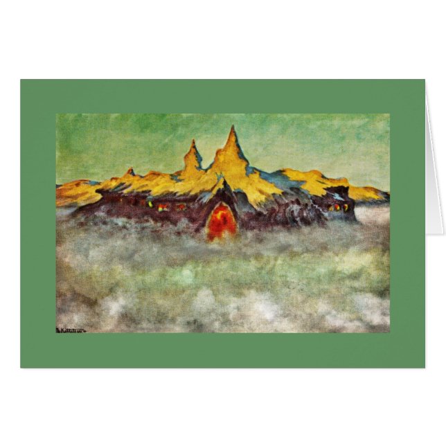 Cartão Bjerg - Montanha Troll (Frente Horizontal)