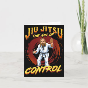 Cartão BJJ A Arte do Controle - Grappling Jiu Jitsu Jesus