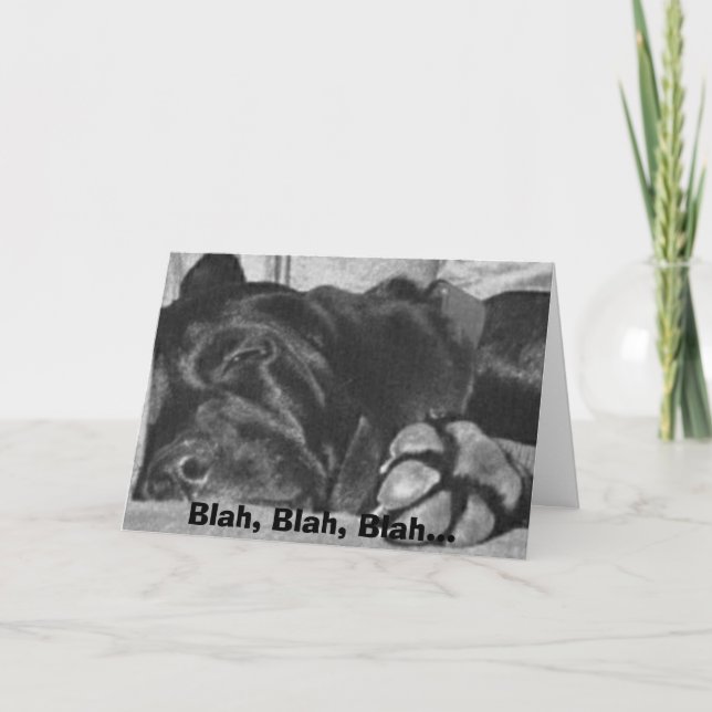 Cartão blá, blá (Frente)