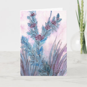 Cartão Black and Blue 2 Greeting Card