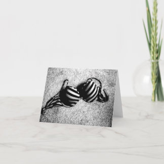 Cartão Black and White Bra notecard