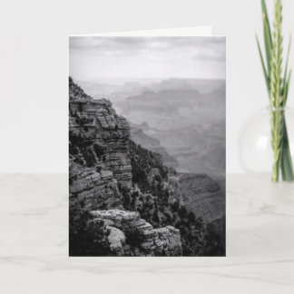 Cartão Black and White Grand Canyon Father's Day Card