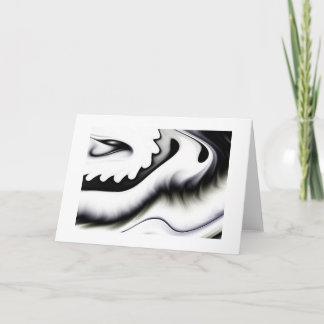 Cartão Black and White Greeting Card