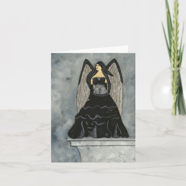 Cartão Black Angel Notecard (Frente)