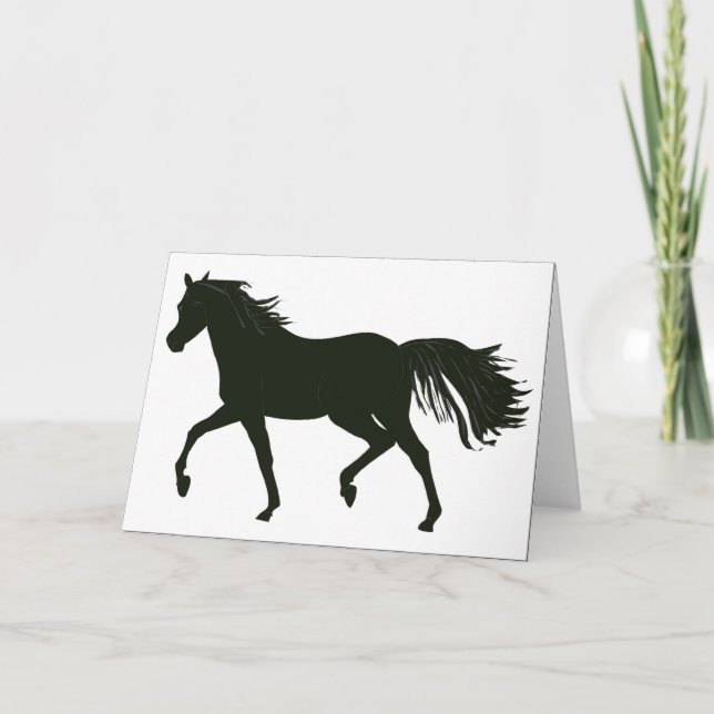 Cartão Black Beauty Horse note Card (Frente)