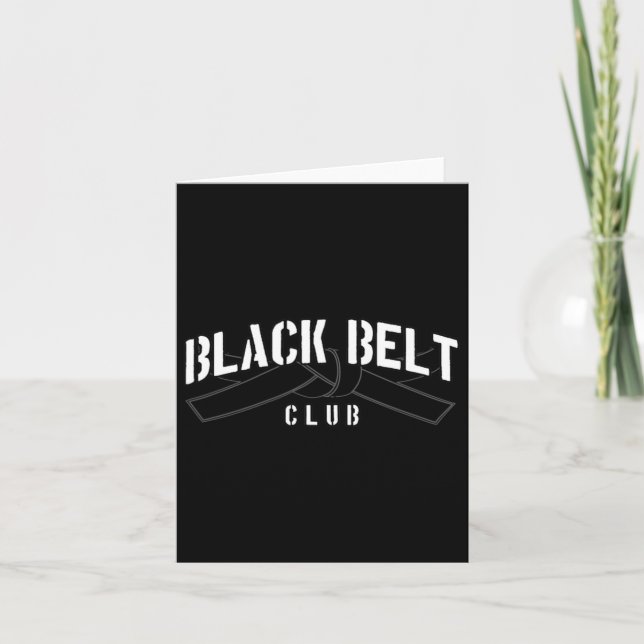 Cartão Black Belt Club (Frente)