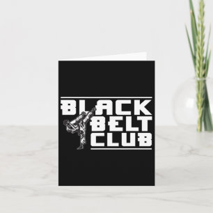 Cartão Black Belt Club - Cinturão Negro de Karate