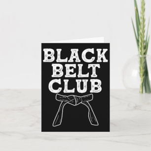 Cartão Black Belt Club - Karate Taekwondo Kung Fu Jiu Jit