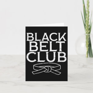 Cartão Black Belt Club Legal Karate Taekwondo Kung Fu Jiu