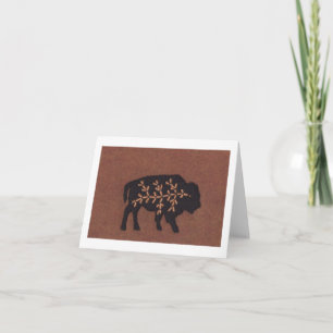 Cartão Black Buffalo on Brown