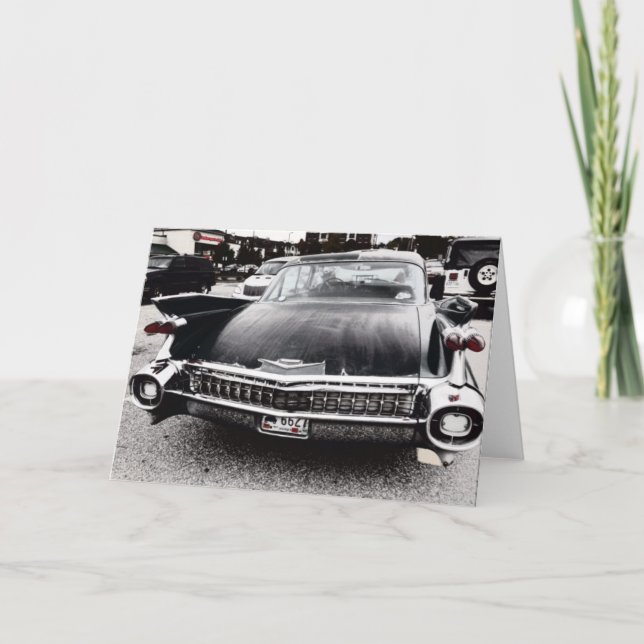 Cartão Black Cadillac Greeting Card (Frente)