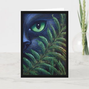 Cartão BLACK CAT & FERNS CUSTOMIZE Card