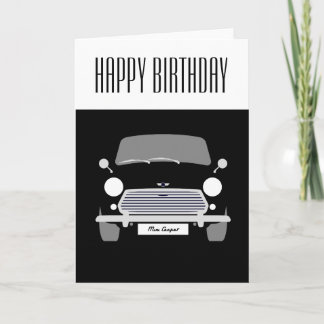 Cartão Black Classic Mini Cooper
