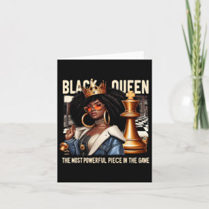Cartão Black Culture Black Queen Chess Empowerment Black