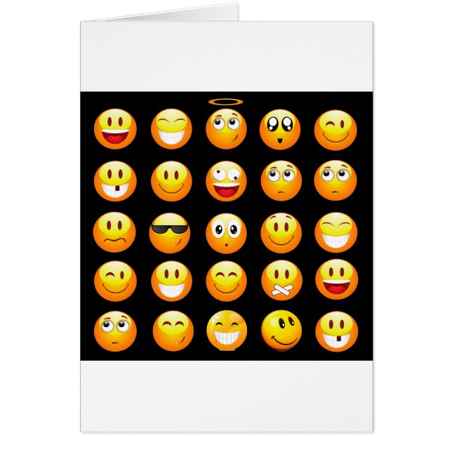 Cartão black emojis (Frente)