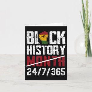 Cartão Black History Month 247365 Gifts African American