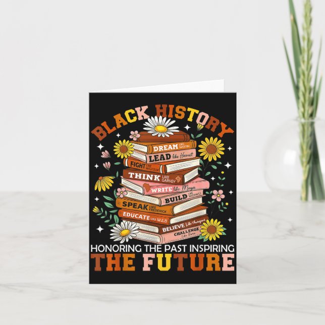 Cartão Black History Month Black Leaders African American (Frente)