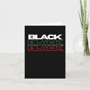 Cartão Black History Month Sticker Pan-african Merch Blac