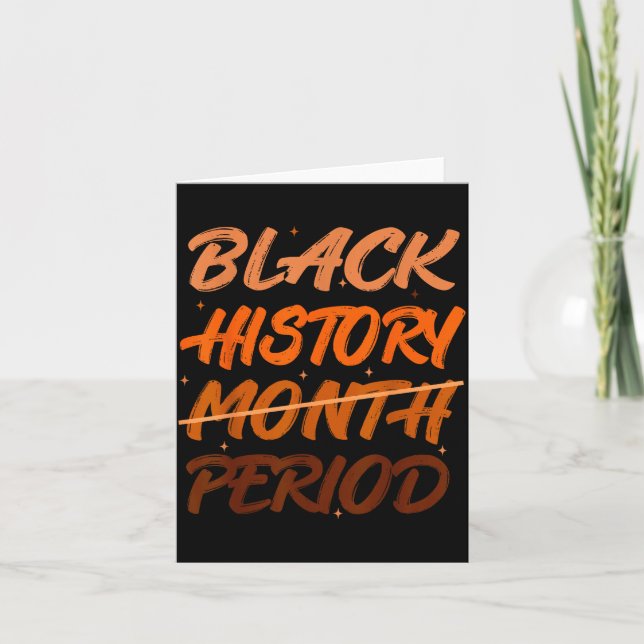 Cartão Black History Period African American History Men  (Frente)