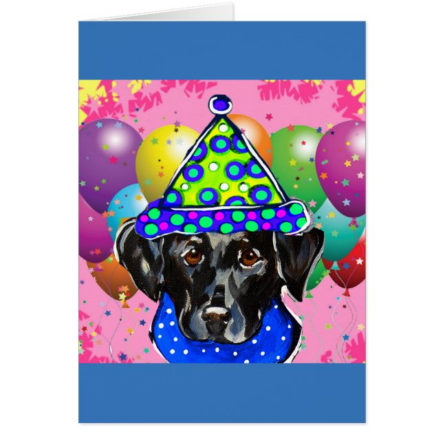 Cartão Black Labrador Retriever (Frente)