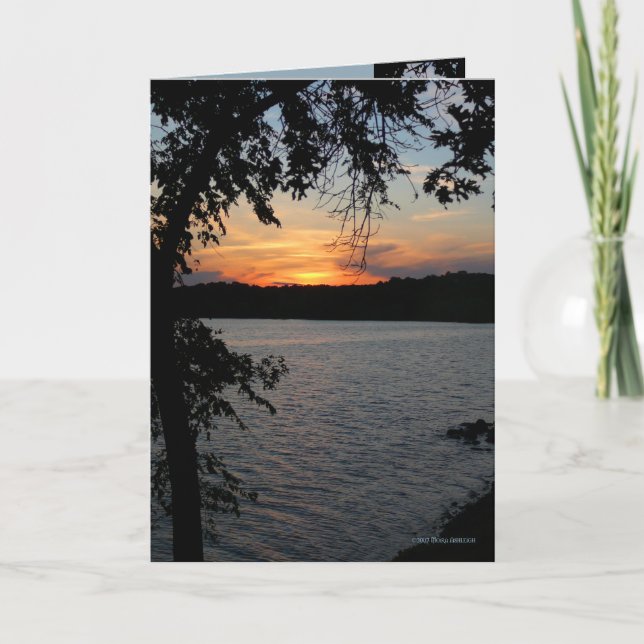 Cartão Black Leaf Frame (Frente)