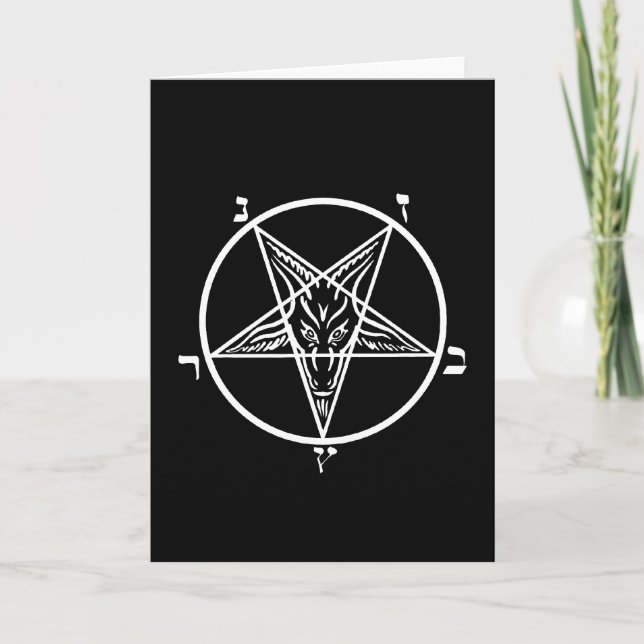 Cartão Black metal blank greeting card (Frente)
