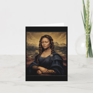 Cartão Black Mona Lisa Black History African Queen