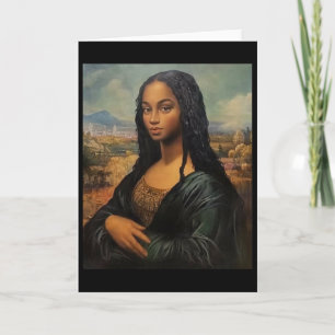 Cartão Black Mona Lisa Mês da História Negra - Sista Áfri