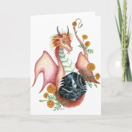 Cartão Black Onyx Dragon - Greeting Card