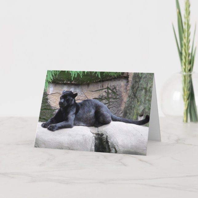 Cartão Black Panther Note Card (Frente)