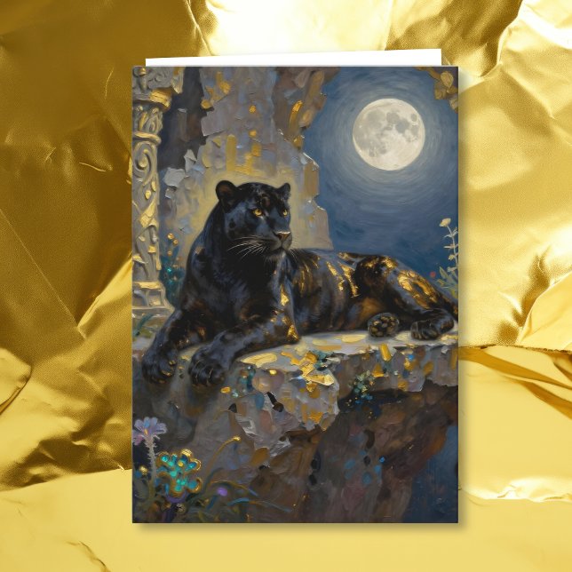 Cartão Black Panther Themed Happy Birthday  (Criador carregado)