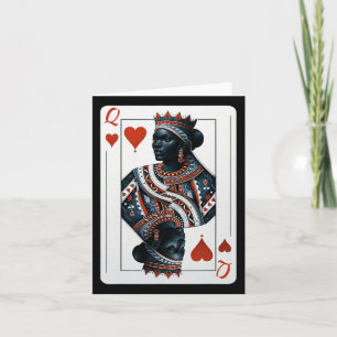 Cartão Black Queen Of Hearts Card Deck Game - Ortod Black