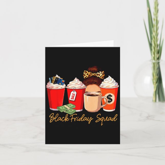 Cartão Black Shopng Friday Squad Coffee C Coffee Lover  (Frente)