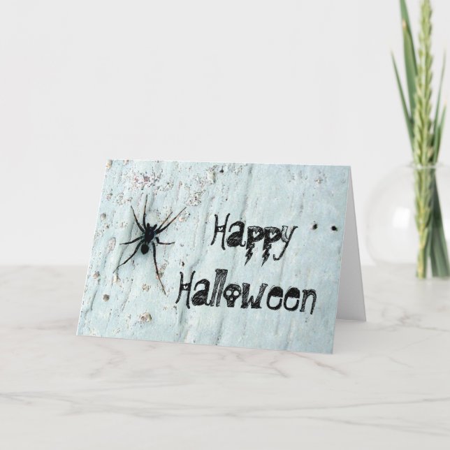 Cartão Black Spider Greeting Card (Frente)