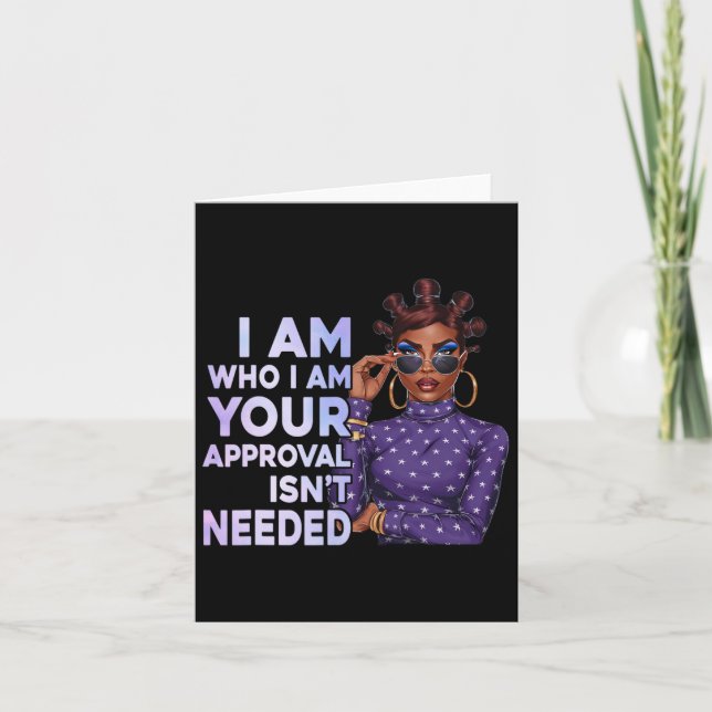 Cartão Black Sy Queen African American History Afro Ladie (Frente)