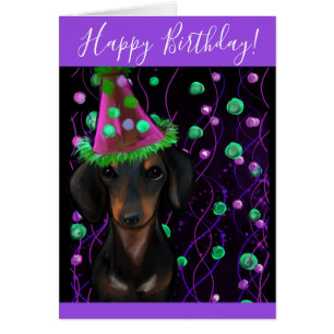 Cartão Black & Tan Doxie