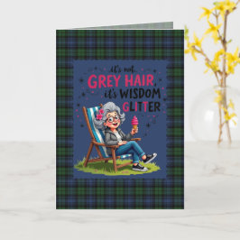 Cartão Black Watch Antigo Tartan Escocês Humorístico 