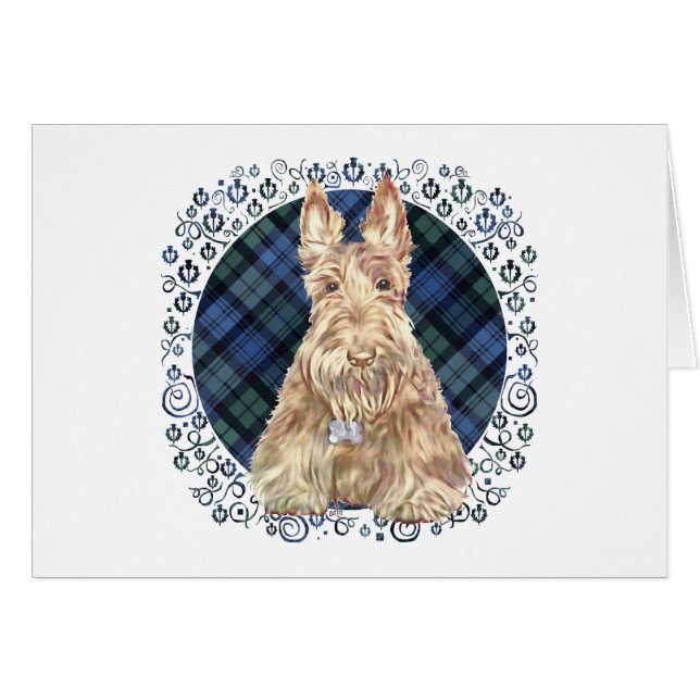 Cartão Black Watch Tartan (Frente Horizontal)