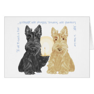 Cartão Black & Wheaten Goodnight Scotties